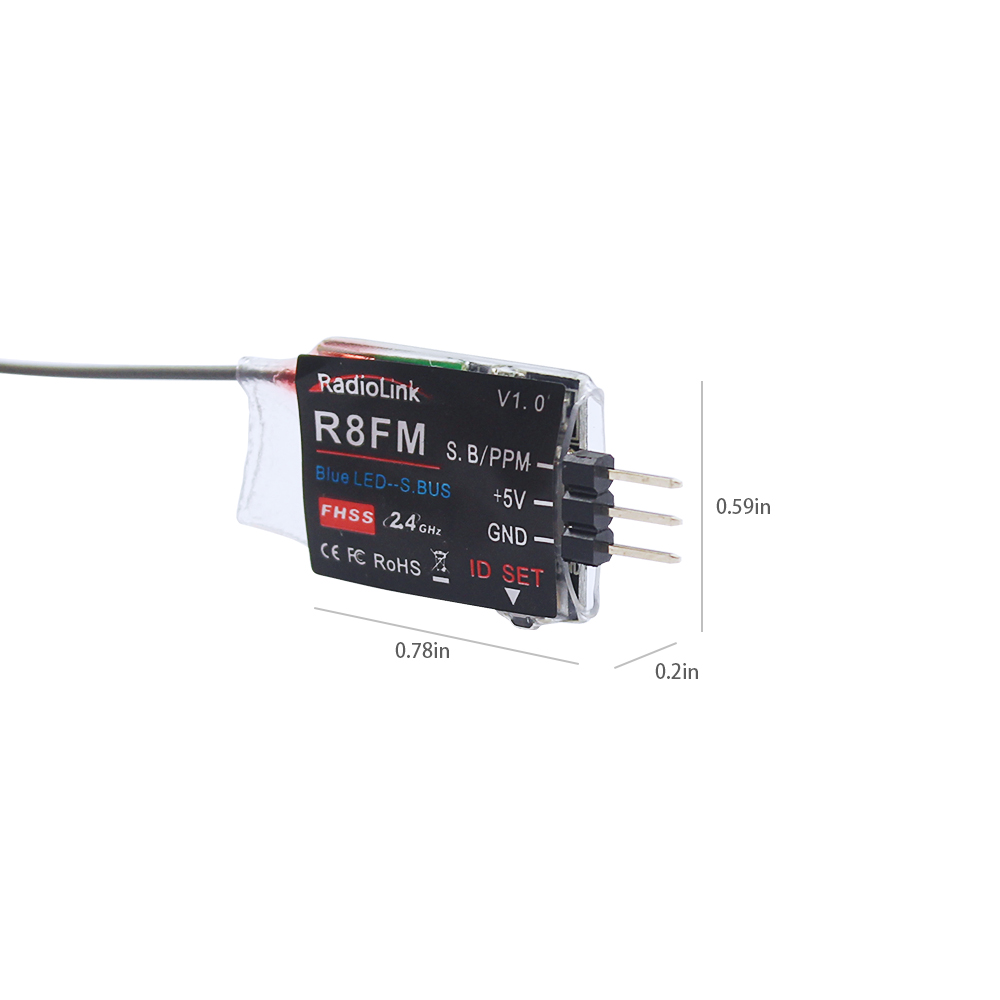 Radiolink 2.4GHz R8FM 8CH RC R - Receiver Sbus 8Ch 评论和价格